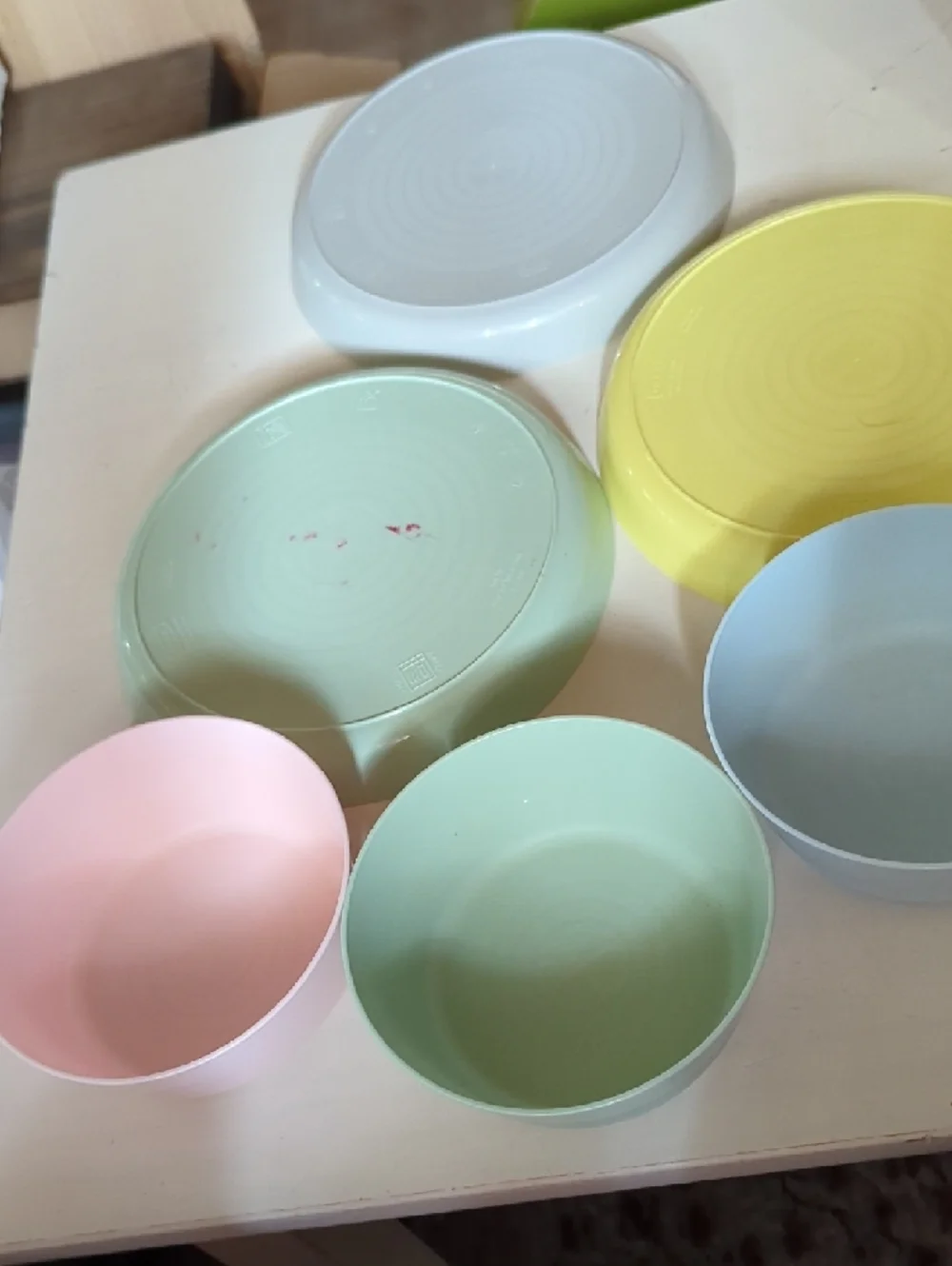 IKEA Pastel Dinnerware Set in Yellow, Mint, Blue & Cream
